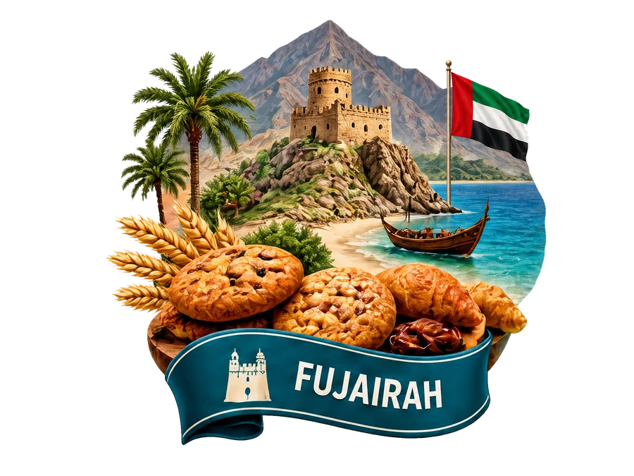 Fujairah City Diorama Illustration